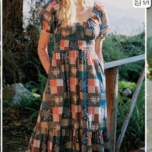 Christy Dawn Brynne Dress in Patchwork Blues
